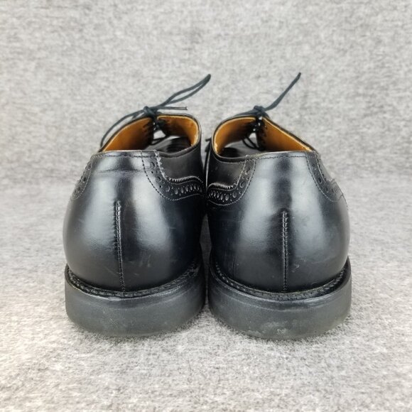 ✅Allen Edmonds Black Leather Wingtip Oxfords Brogue Dress Shoes Mens 13D Casuals - Picture 7 of 10
